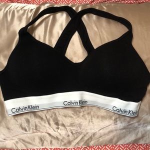 Calvin Klein racerback sports bra